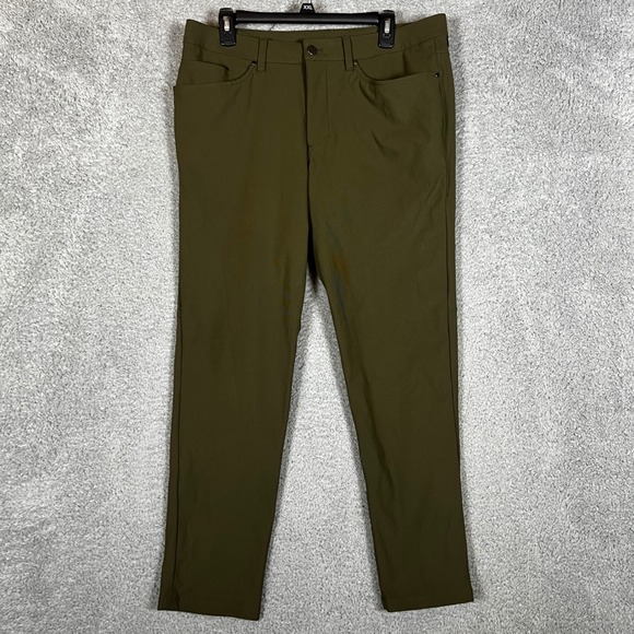 lululemon athletica Other - Lululemon ABC Pants Mens 34 Olive Green Slim Fit Jogger Casual Athleisure Office